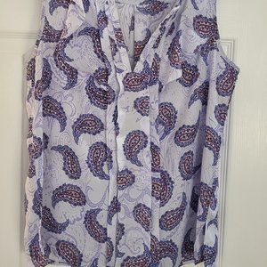 Skies are Blue Blue Paisley Tank